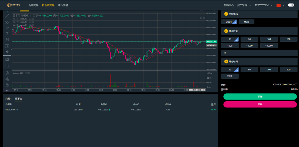 【钻石会员免费】新币币交易所USDT秒合约杠杆C2C法币交易 手机端为VUE纯源码-源码博士
